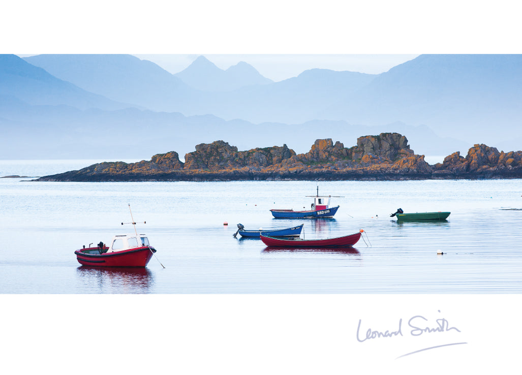 Blank Card - Ardvasar Harbour Skye
