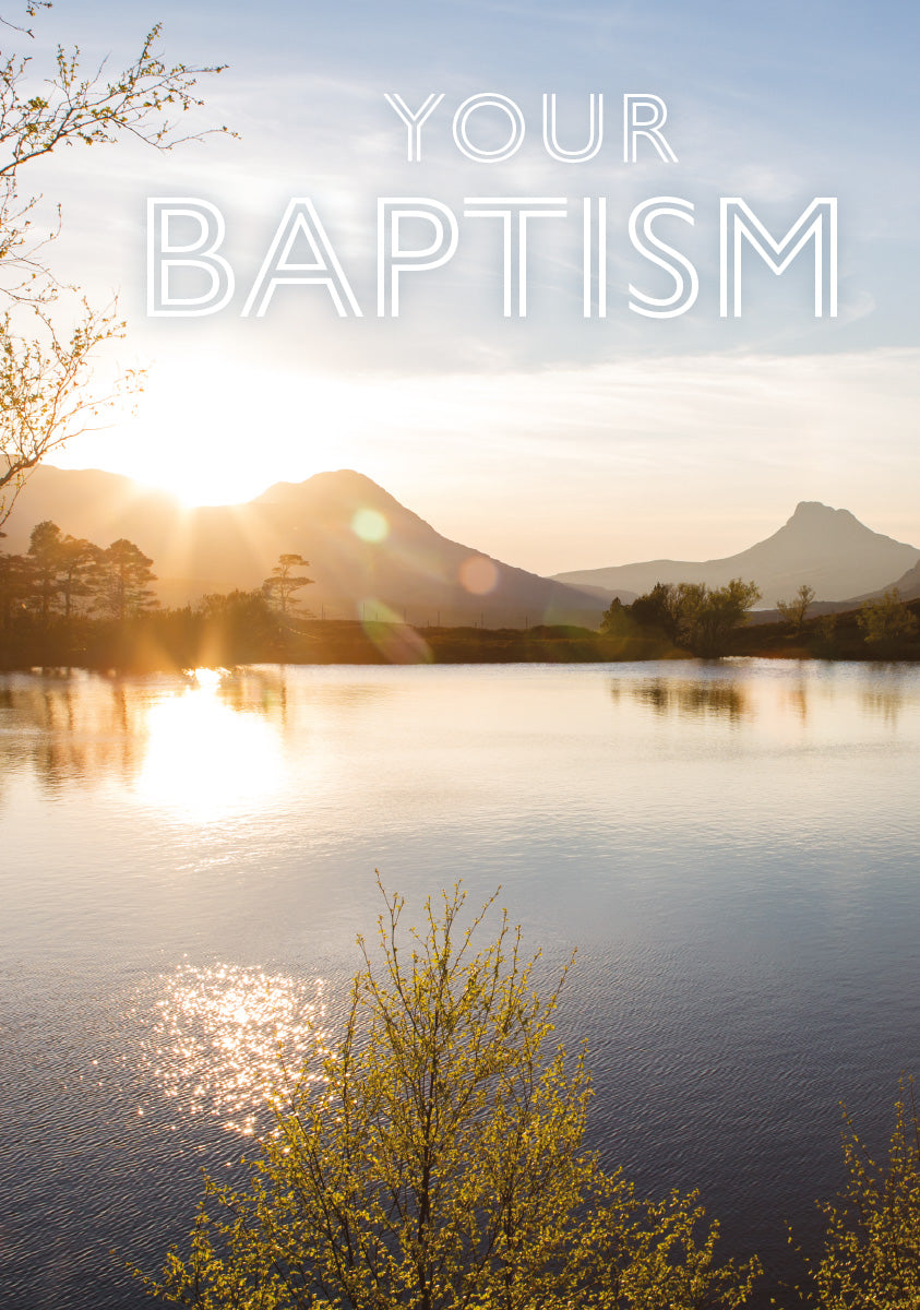 Baptism Card - Scottish Lake