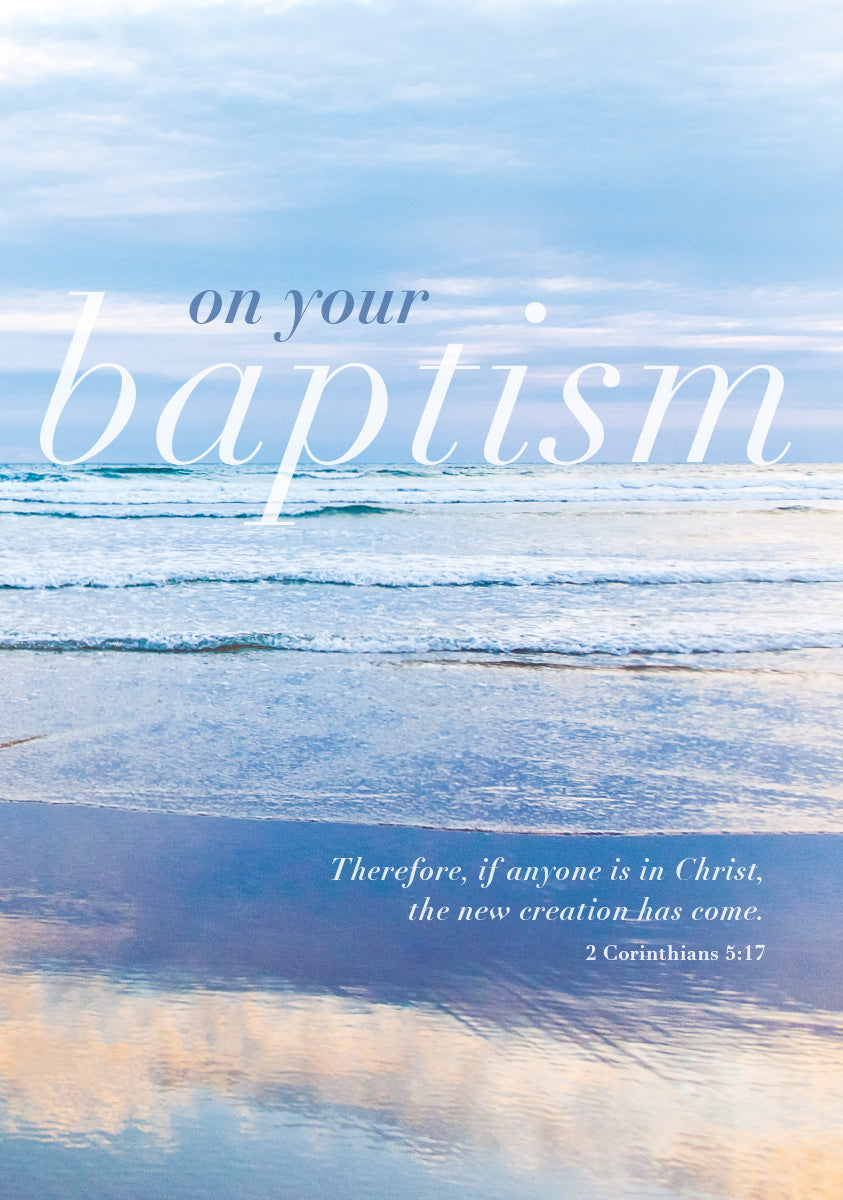 Baptism Card - Sunset Beach