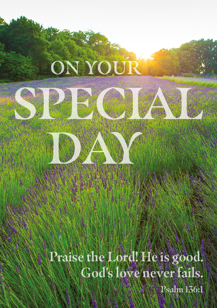 Special Day Card - Lavender Sunrise