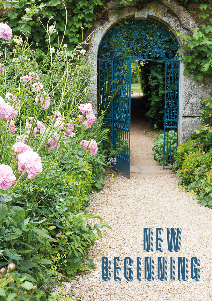 New Beginning Card - Garden Gateway