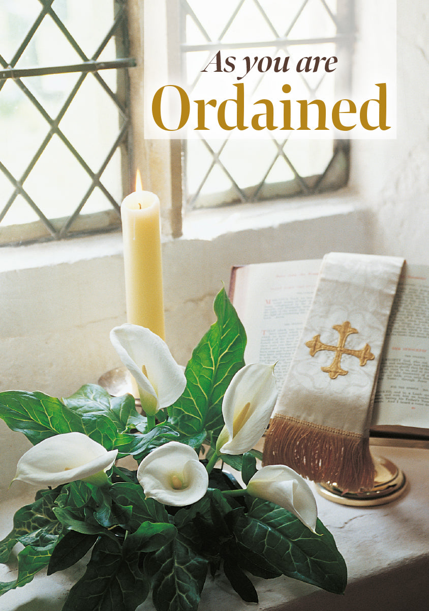 Ordination Card - Lilies Windowsill