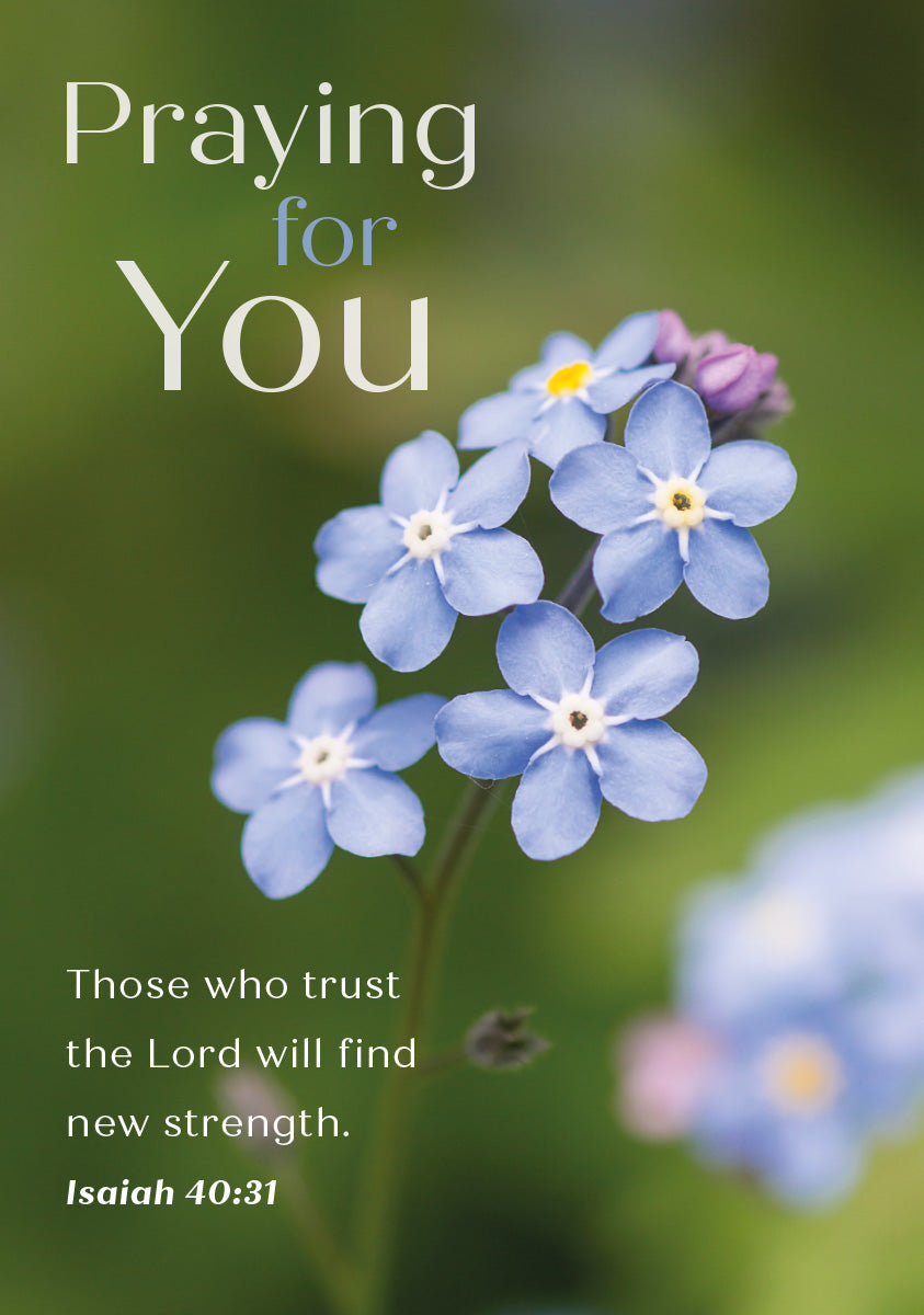Praying For You Card - Forget-me-Nots