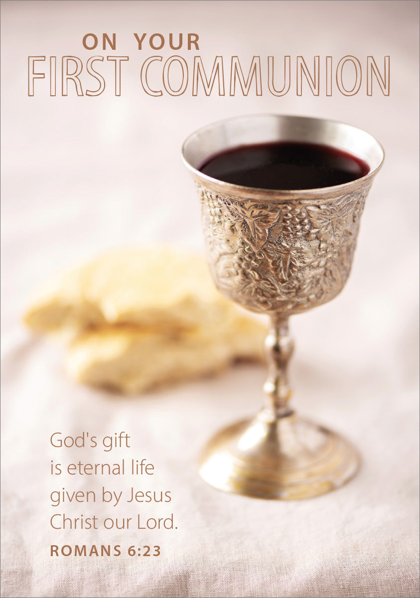 First Communion Card - Chalice