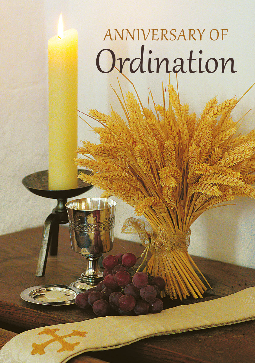 Anniversary of Ordination Card - Table