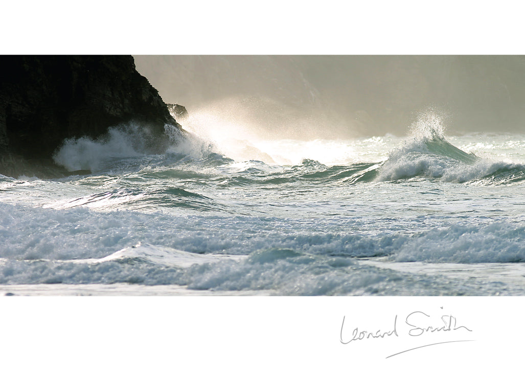 Blank Card - Waves at Portreath