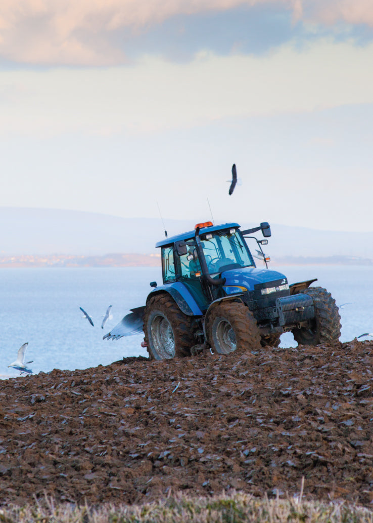 Blank Card - Ploughing Tractor
