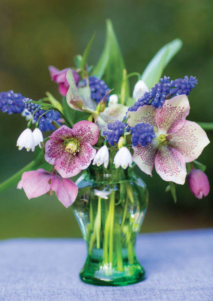 Blank Card - Hellebore Arrangement