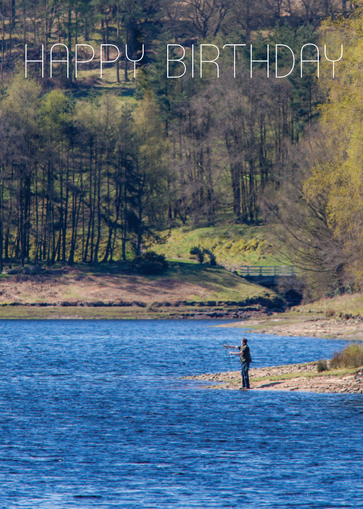 Birthday Card - Fly Fishing