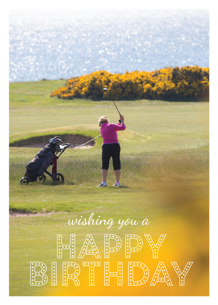 Birthday Card - Golf At Fortrose