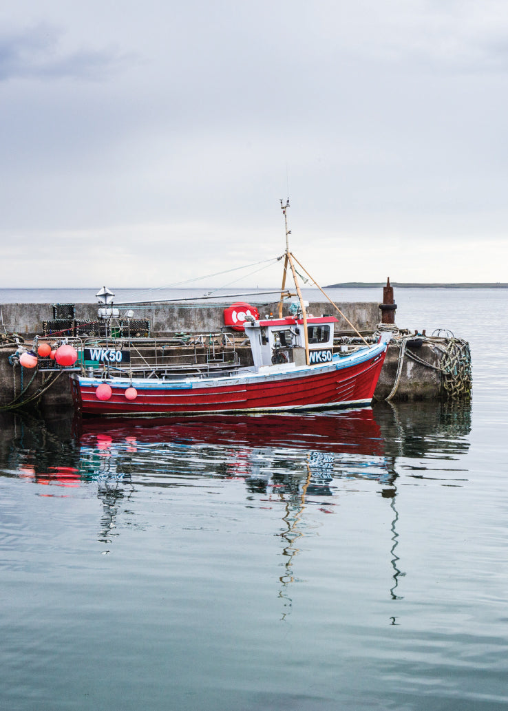 Blank Card - John O'Groats Harbour