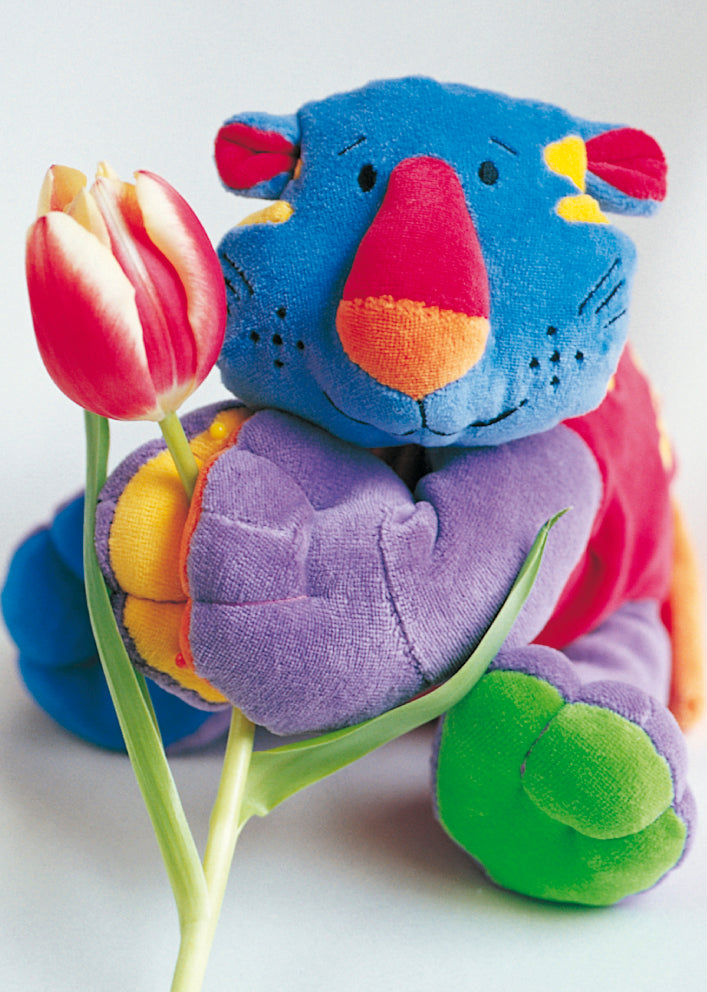 Blank Card - Teddy With Tulip
