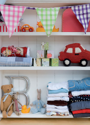 4146 Blank: Blue Nursery Shelves