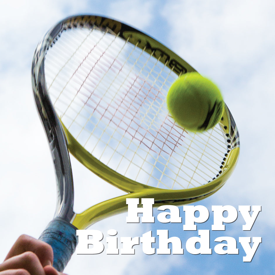 Birthday Card - Tennis Shot
