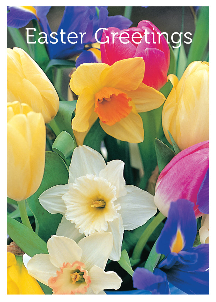 Easter Card - Spring Flowers