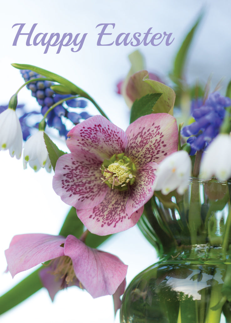 Easter Card - Hellebore In Vase