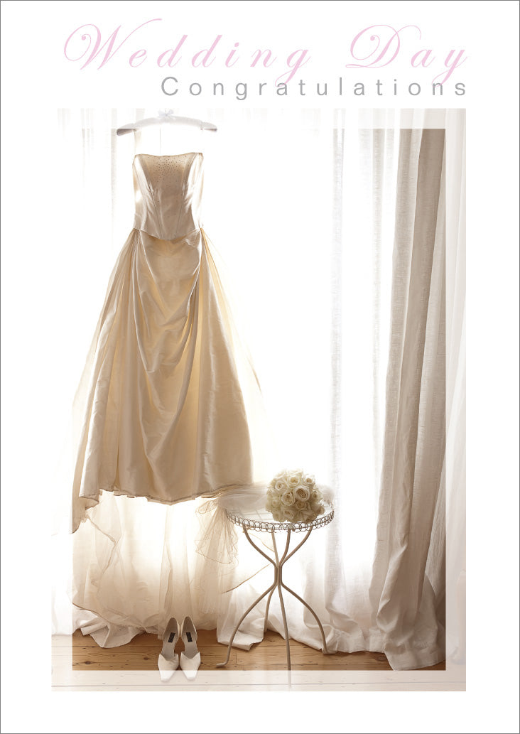 Wedding Day Card - Wedding Dress