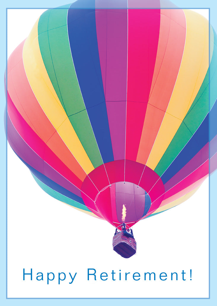 Retirement Card - Hot Air Balloon