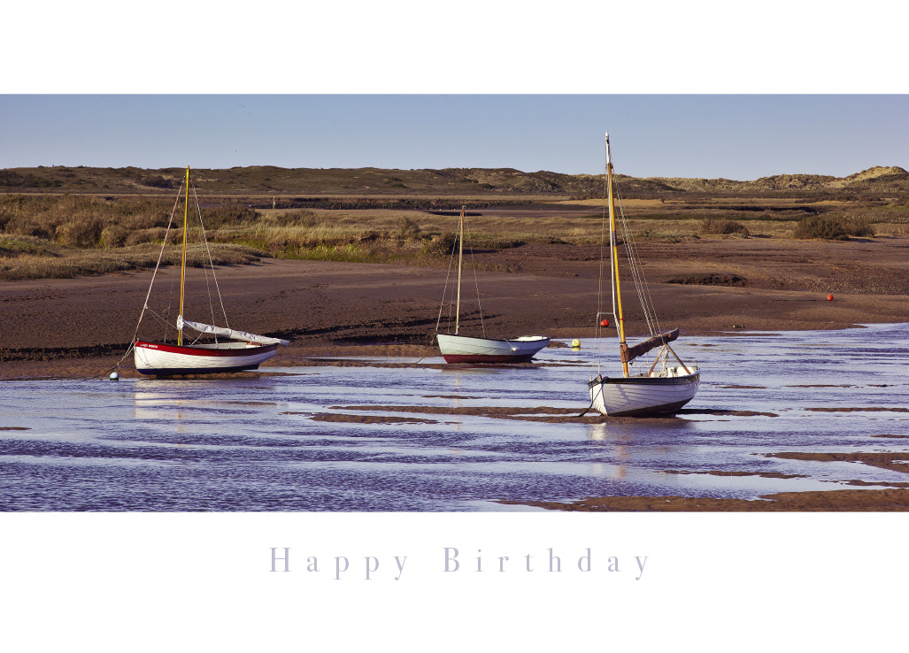 Birthday Card - Sailing Boats - Leonard Smith