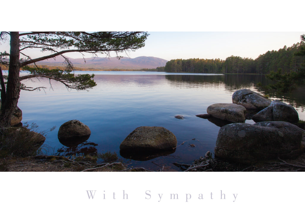 Sympathy Card - Scottish Lake Reflection