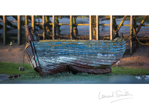 Blank Card - Clinker Boat Hull - Leonard Smith