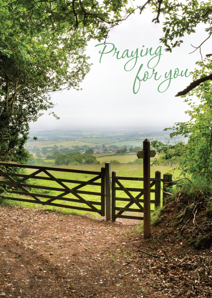 Praying for You Card - Gate And Footpath