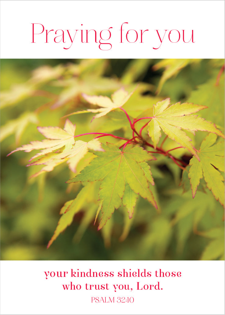 Praying for You Card - Maple Leaves