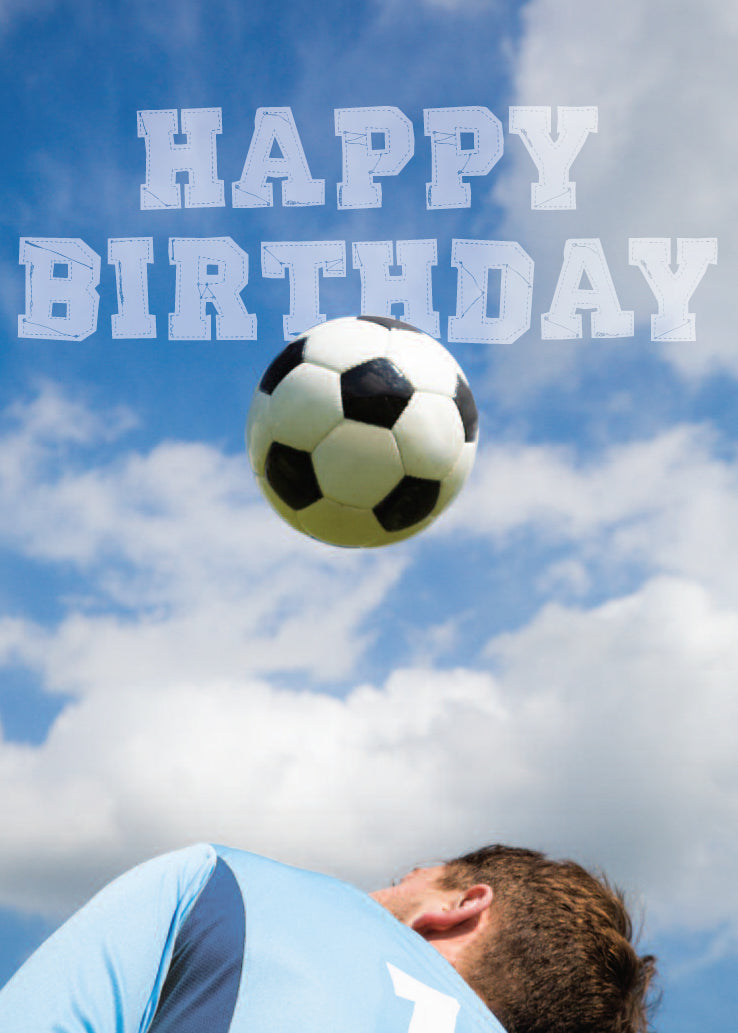 Birthday Card - Football Header - Leonard Smith