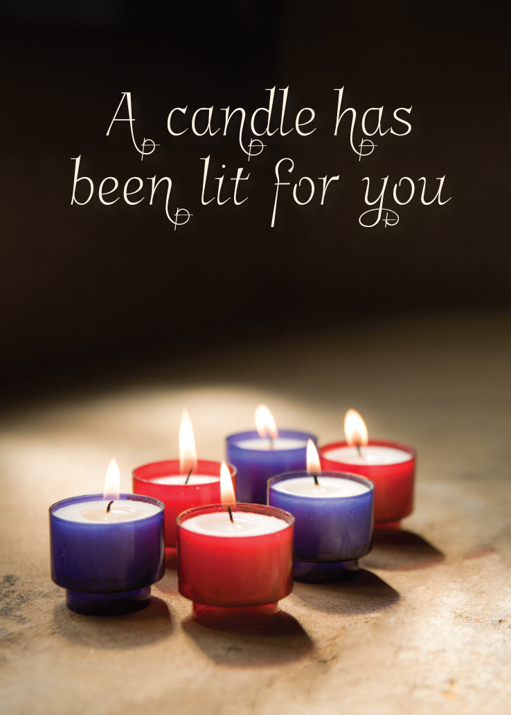 Praying for You Card - Votive Candles