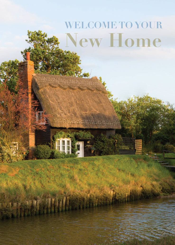 New Home Card - Thatch Cottage By Water