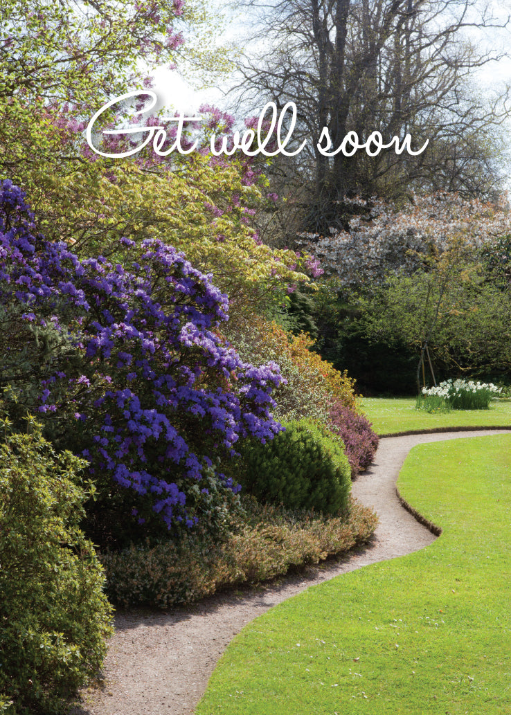Get Well Card - Castle Garden Path