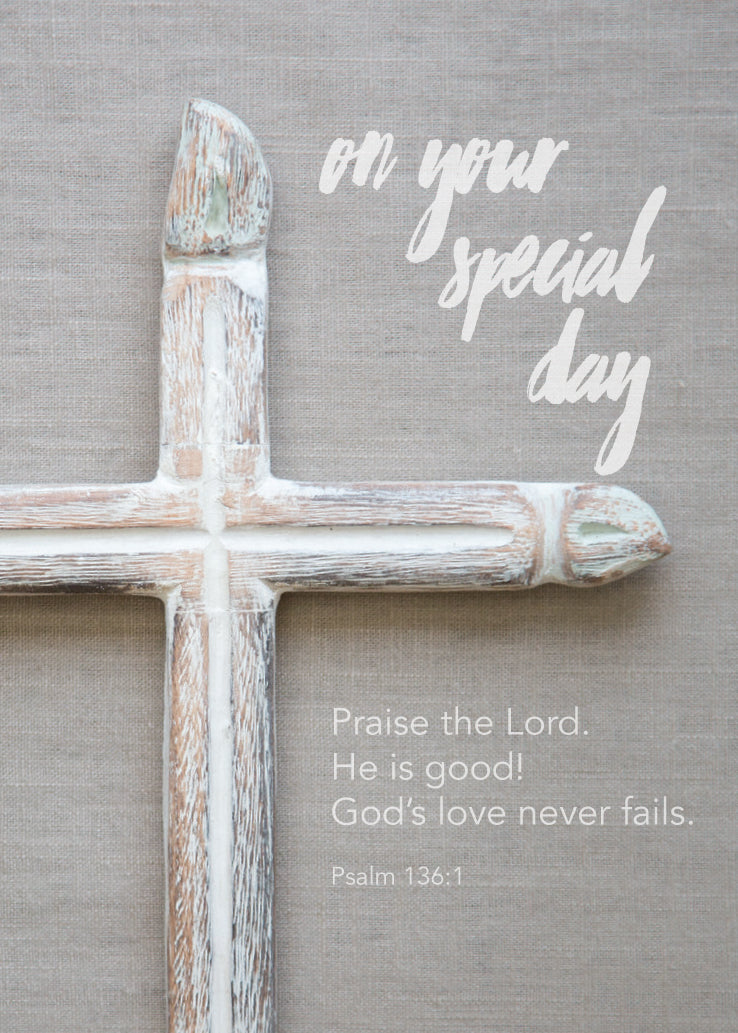 Special Day Card - Wooden Cross