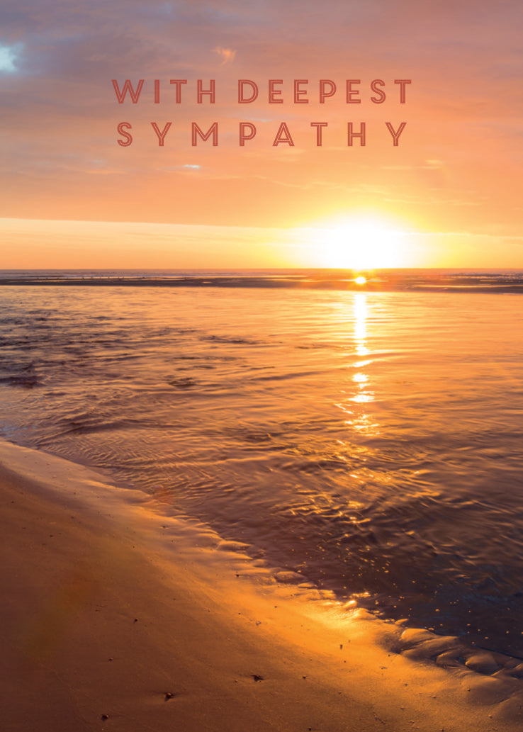 Sympathy Card - Alnmouth Beach Dawn