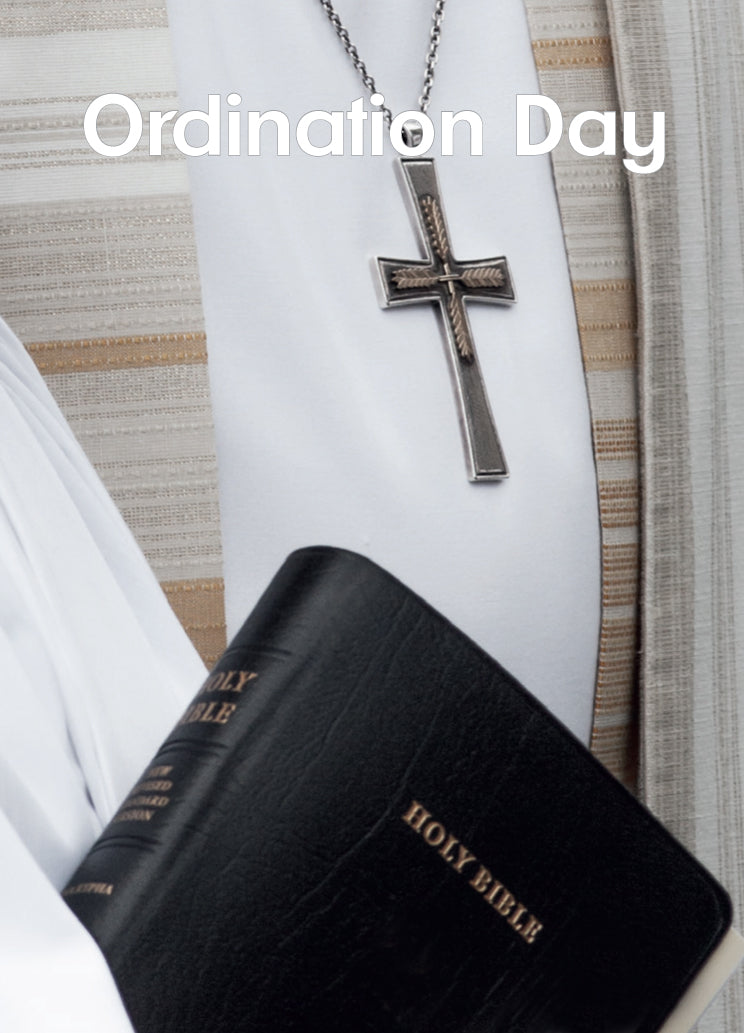 Ordination Card - Minister/Cross/Bible