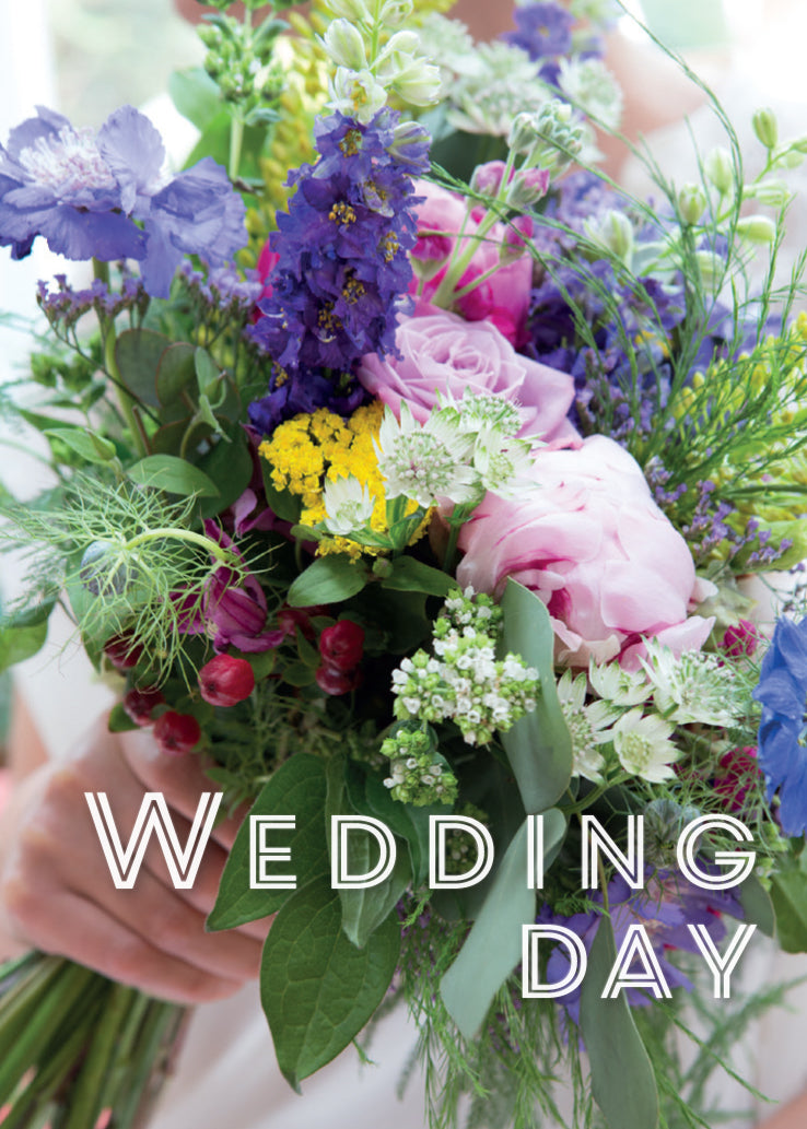 Wedding Day Card - Brides Bouquet