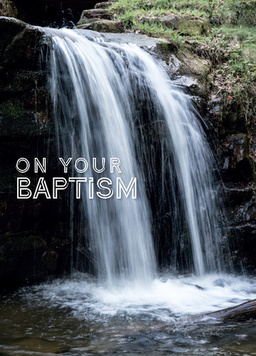 Baptism Card - Waterfall - Leonard Smith