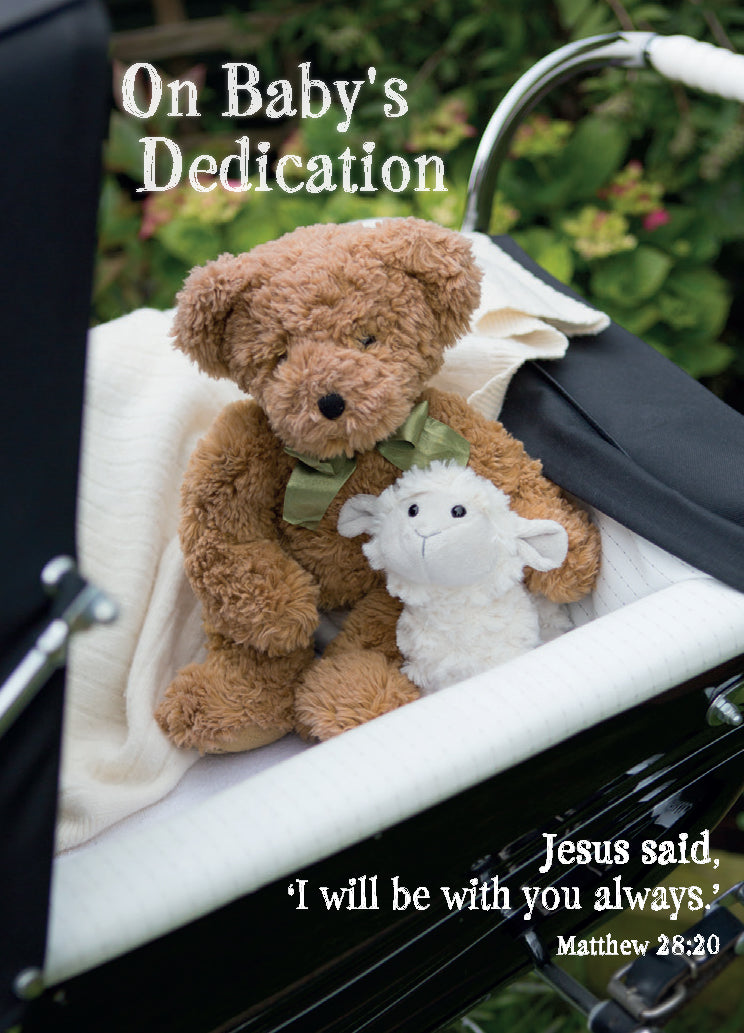 Dedication Card - Soft Toys In Pram