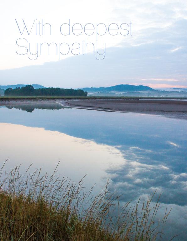 Sympathy Card - Dawn Lake View