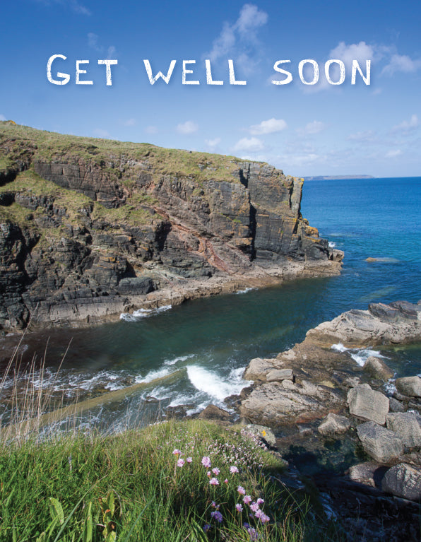 Get Well Card - Cornish Coastal Scene
