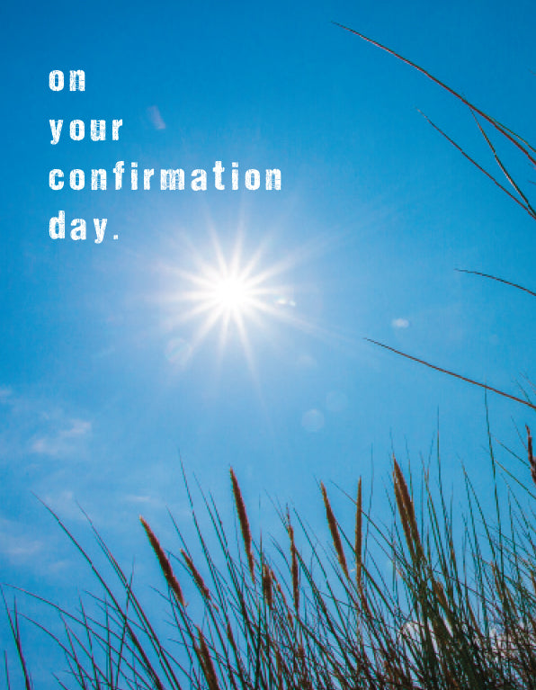 Confirmation Card - Sun In Blue Sky
