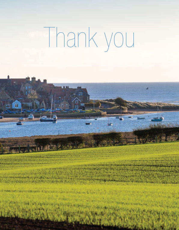 Thank You Card - Alnmouth Scene