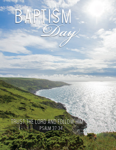 Baptism Card - Sunny Coastline - Leonard Smith