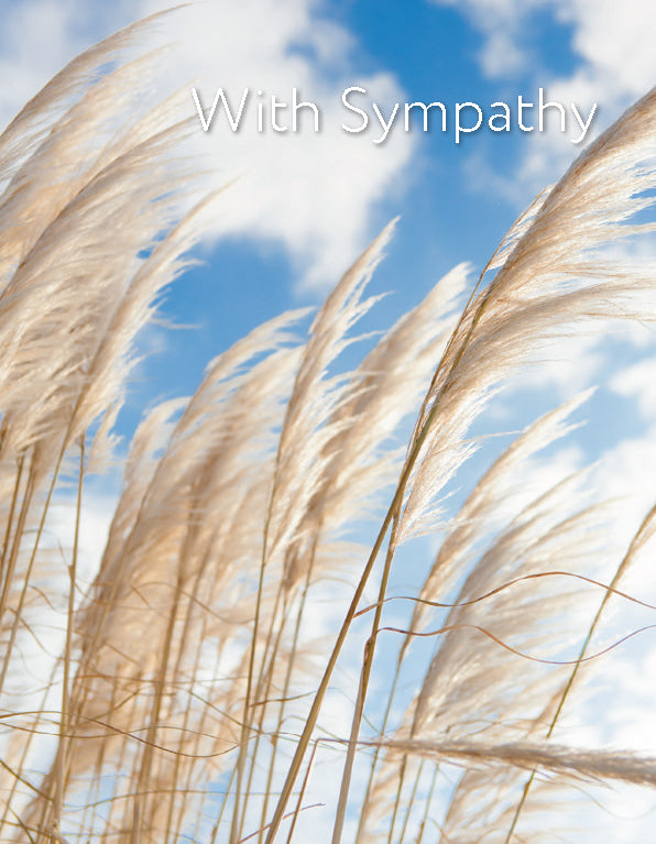 Sympathy Card - Pampas Grasses