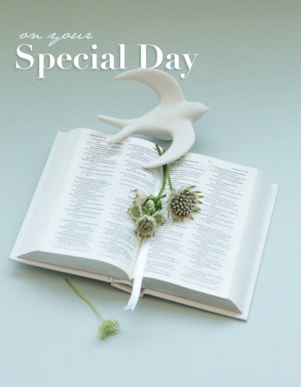 Special Day Card - Dove/Bible Flowers