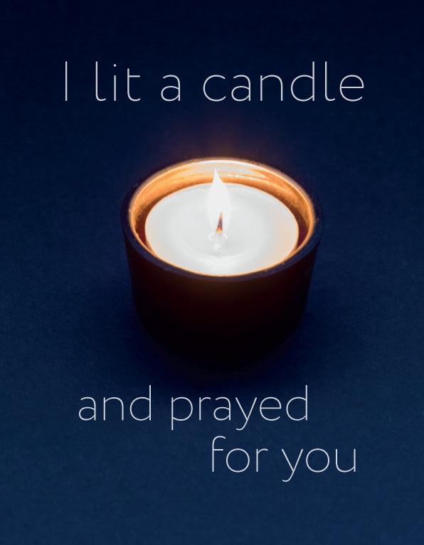 Praying for You Card - Single Votive Candle