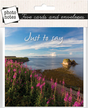 Load image into Gallery viewer, Photonotes Notecards - Sea Scene (pack of 5)
