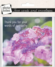 Load image into Gallery viewer, Photonotes Notecards - Pink Hydrangea (pack of 5)
