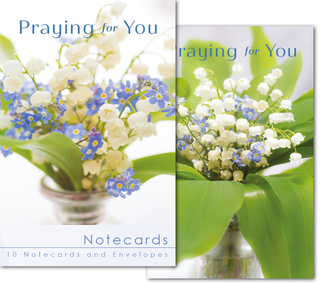 Praying For You Notecard Wallet - Lily Of The Valley (10 cards)