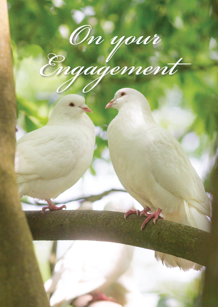 Engagement Card - Two Doves