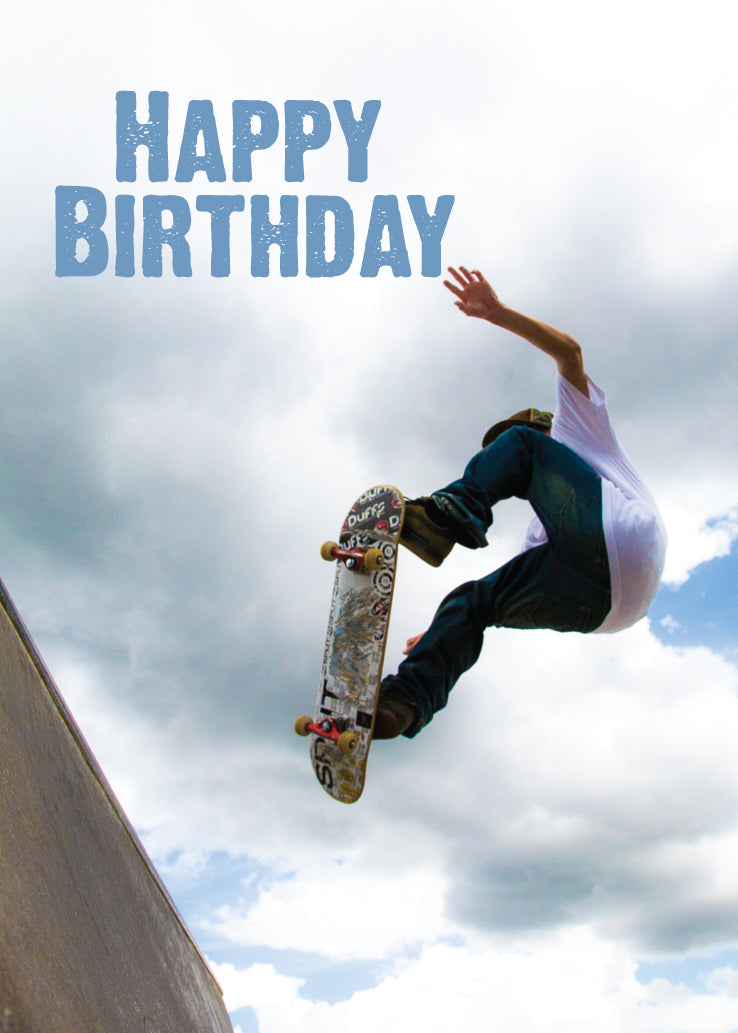 Birthday Card - Skateboarder
